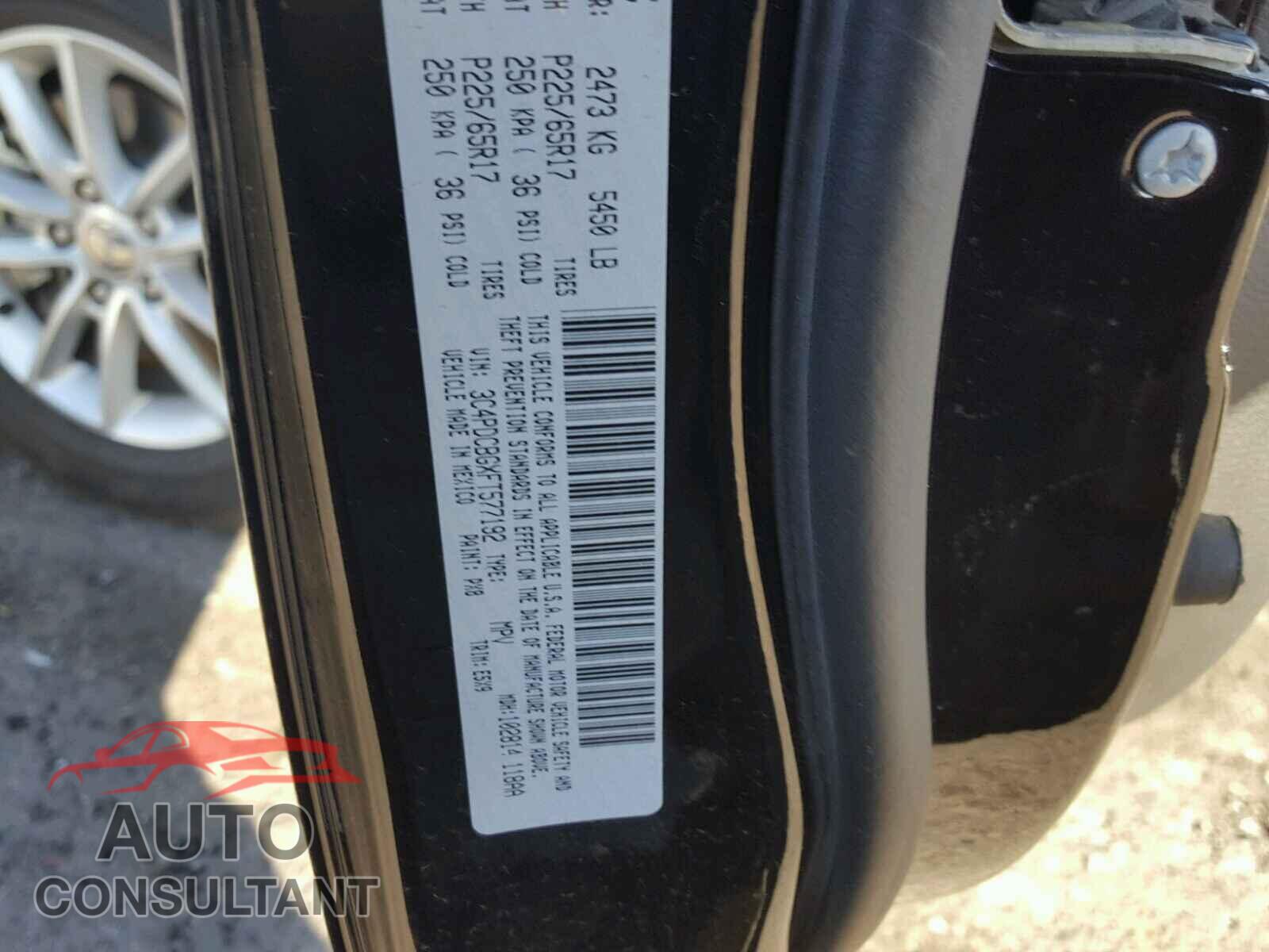 DODGE JOURNEY 2015 - 3C4PDCBGXFT577192