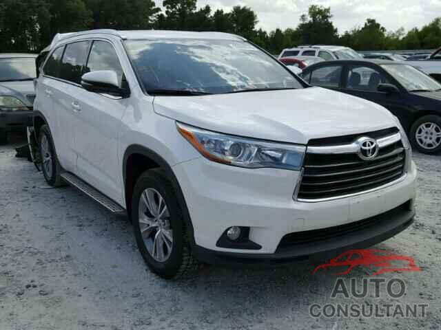 TOYOTA HIGHLANDER 2015 - 5TDKKRFH0FS082211