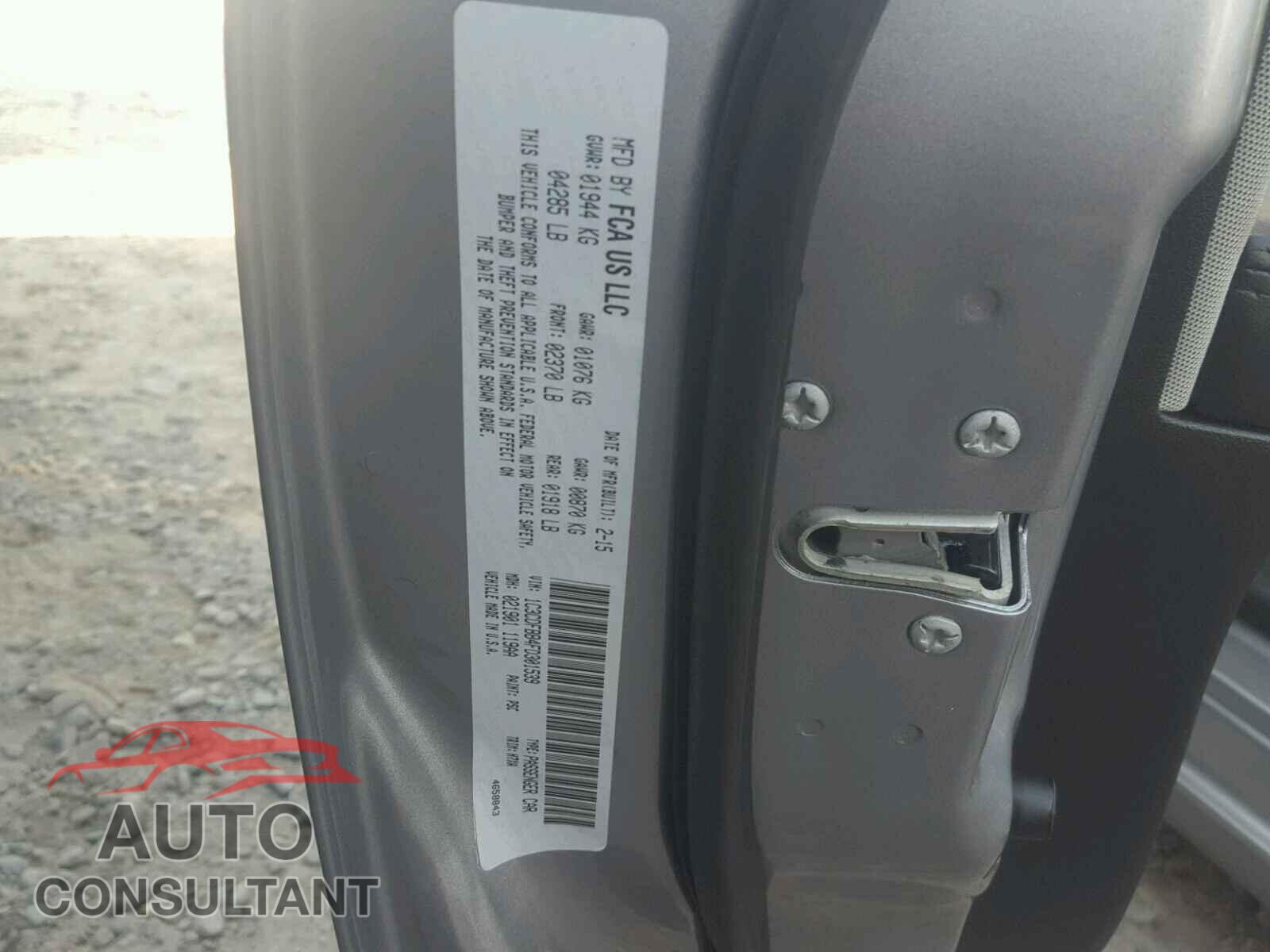 DODGE DART 2015 - 1C3CDFBB4FD301539
