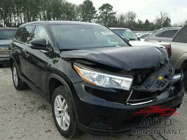 TOYOTA HIGHLANDER 2015 - 5TDZARFHXFS014578