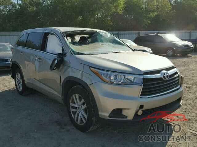 TOYOTA HIGHLANDER 2015 - 5TDZARFH7FS014554