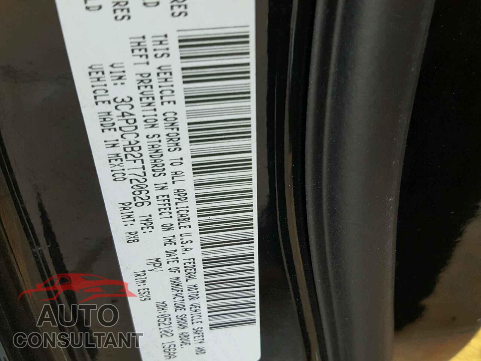 DODGE JOURNEY 2015 - 3C4PDCAB2FT720626