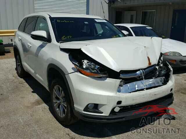 TOYOTA HIGHLANDER 2015 - 5TDZKRFH4FS109019