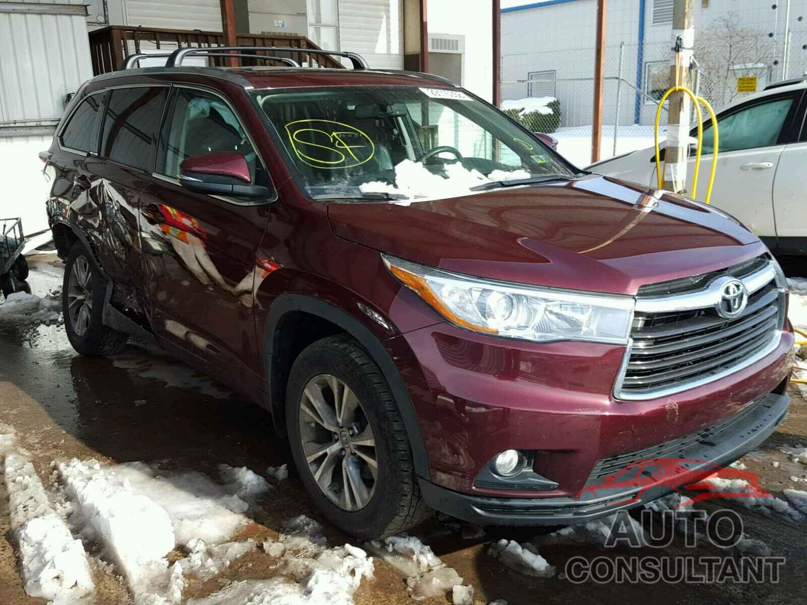 TOYOTA HIGHLANDER 2015 - 5TDJKRFH6FS167064