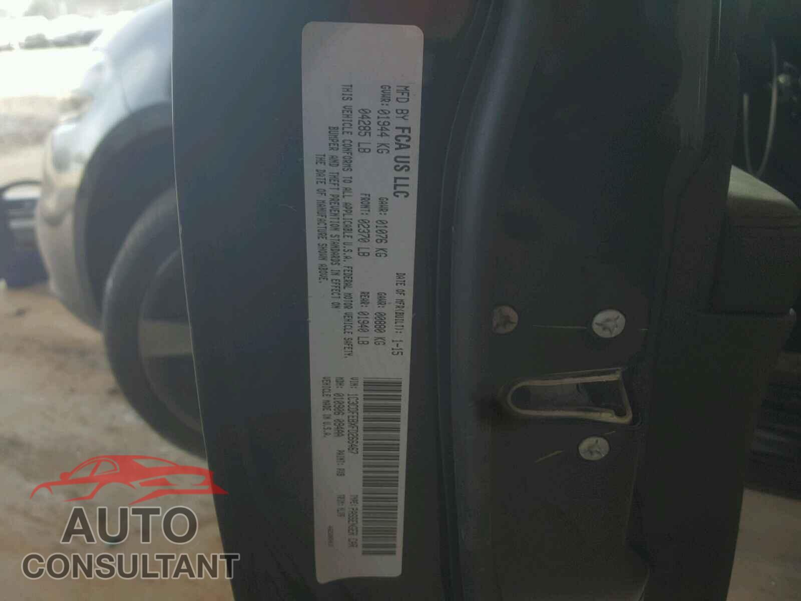 DODGE DART 2015 - 1C3CDFEBXFD266467