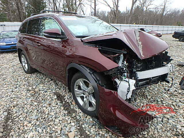 TOYOTA HIGHLANDER 2015 - 5TDDKRFH8FS090288
