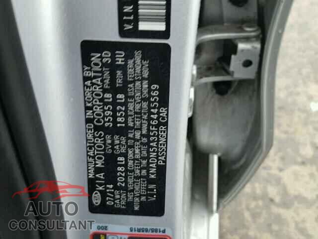 KIA RIO 2015 - KNADN5A35F6445569