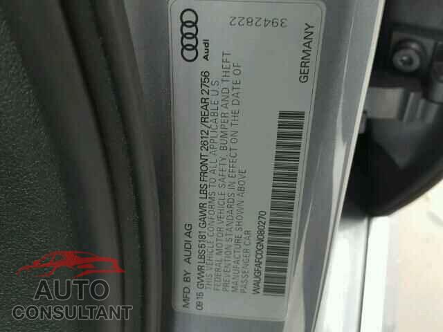 AUDI A6 2016 - WAUGFAFC0GN080270