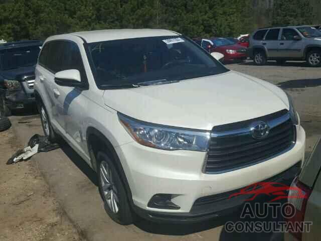 TOYOTA HIGHLANDER 2015 - 5TDZKRFH3FS113983