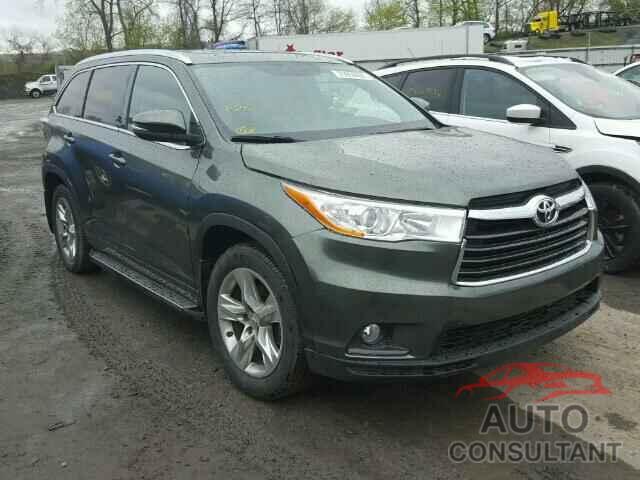 TOYOTA HIGHLANDER 2015 - 5TDDKRFH5FS148101