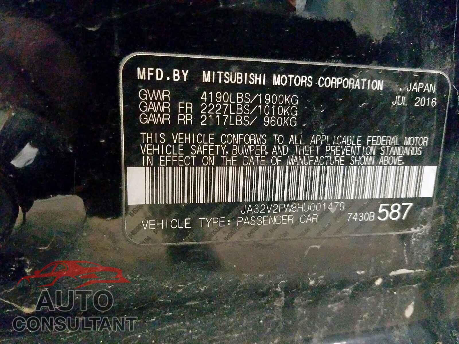 MITSUBISHI LANCER 2017 - JA32V2FW8HU001479