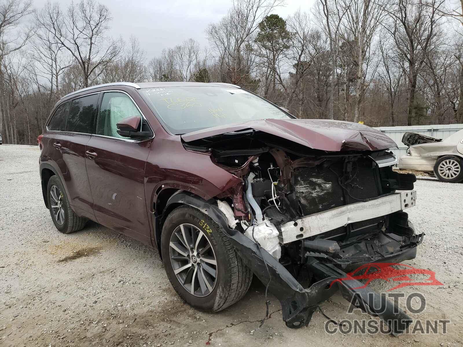 TOYOTA HIGHLANDER 2017 - 5TDJZRFH9HS412681