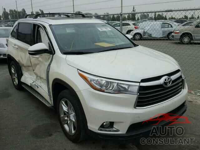 TOYOTA HIGHLANDER 2015 - 5TDYKRFH1FS038468