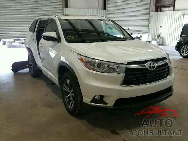 TOYOTA HIGHLANDER 2016 - 5TDKKRFH4GS183298