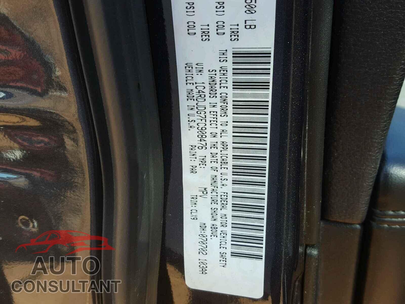 DODGE DURANGO 2015 - 1C4RDJDG7FC908476