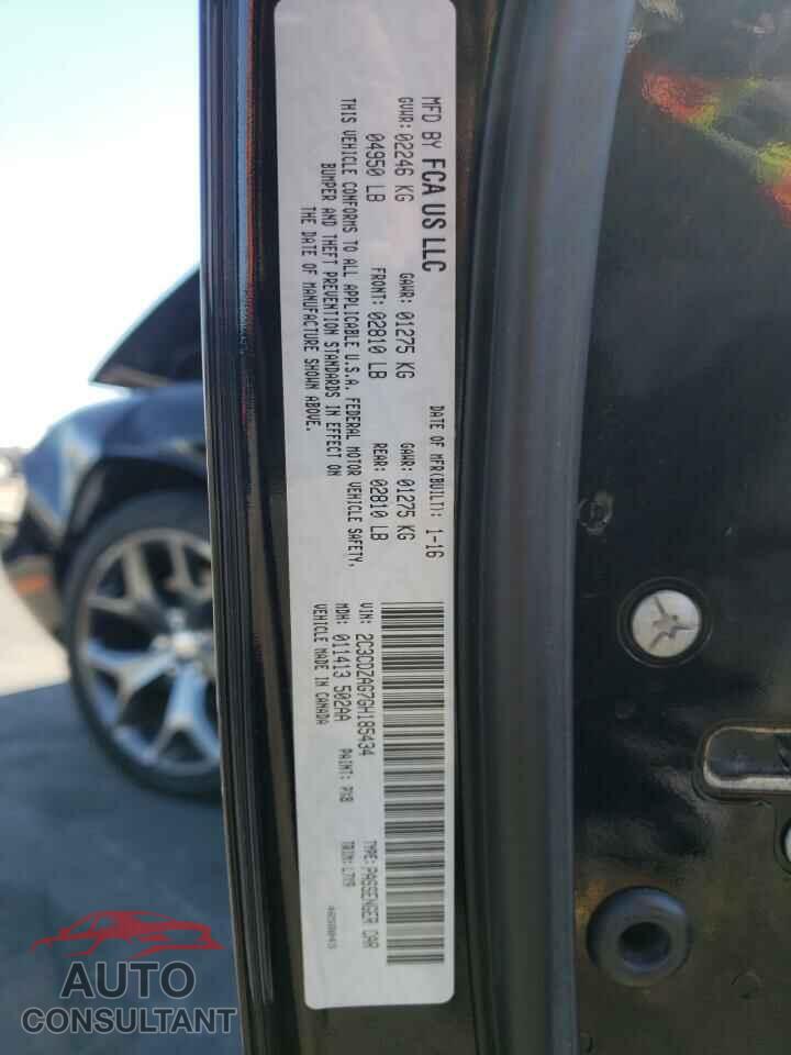 DODGE CHALLENGER 2016 - 2C3CDZAG7GH185434