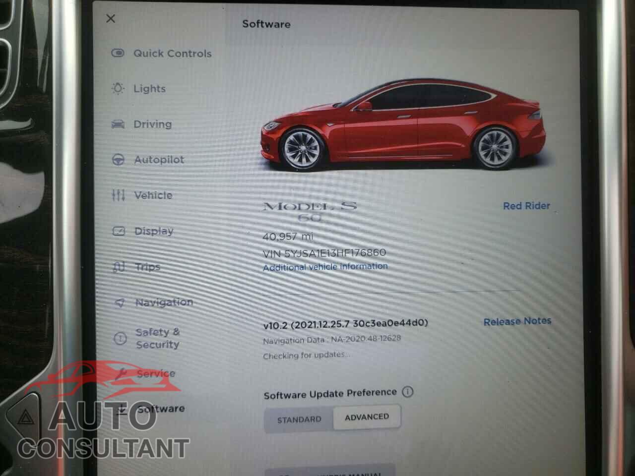 TESLA MODEL S 2017 - 5YJSA1E13HF176860