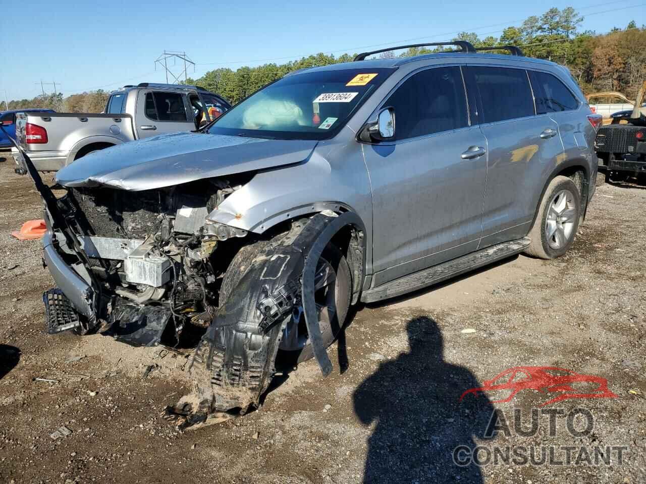 TOYOTA HIGHLANDER 2016 - 5TDYKRFH5GS170604