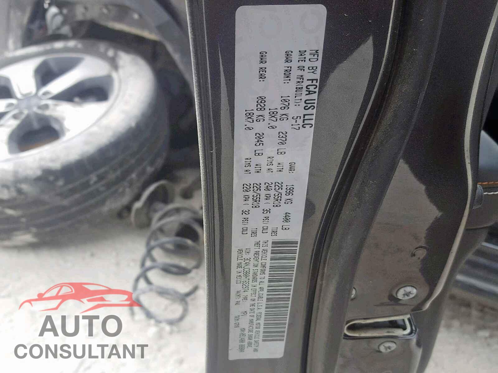 JEEP COMPASS LA 2017 - 3N1CN8EV2ML865887