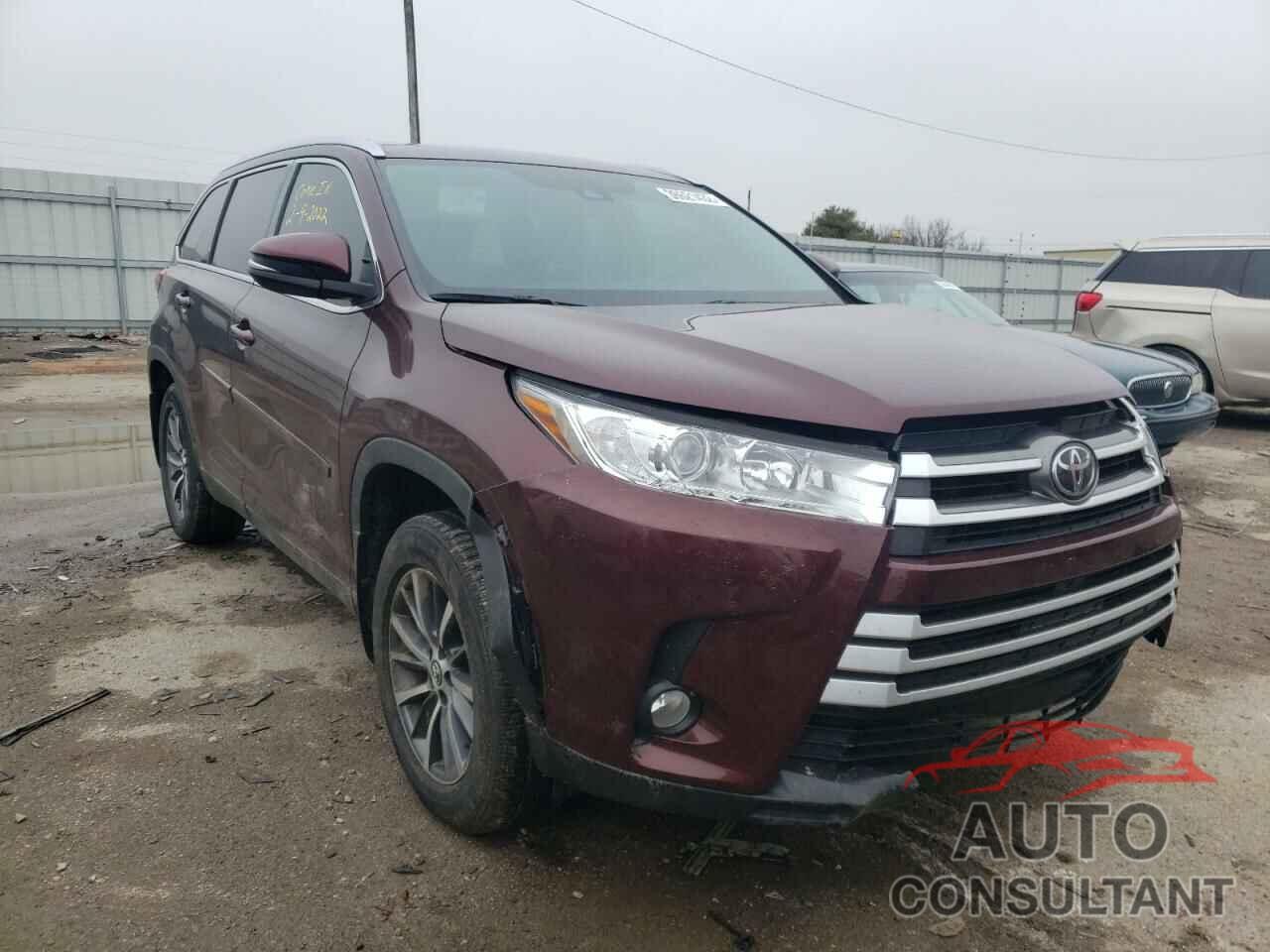 TOYOTA HIGHLANDER 2019 - 5TDJZRFH5KS741904