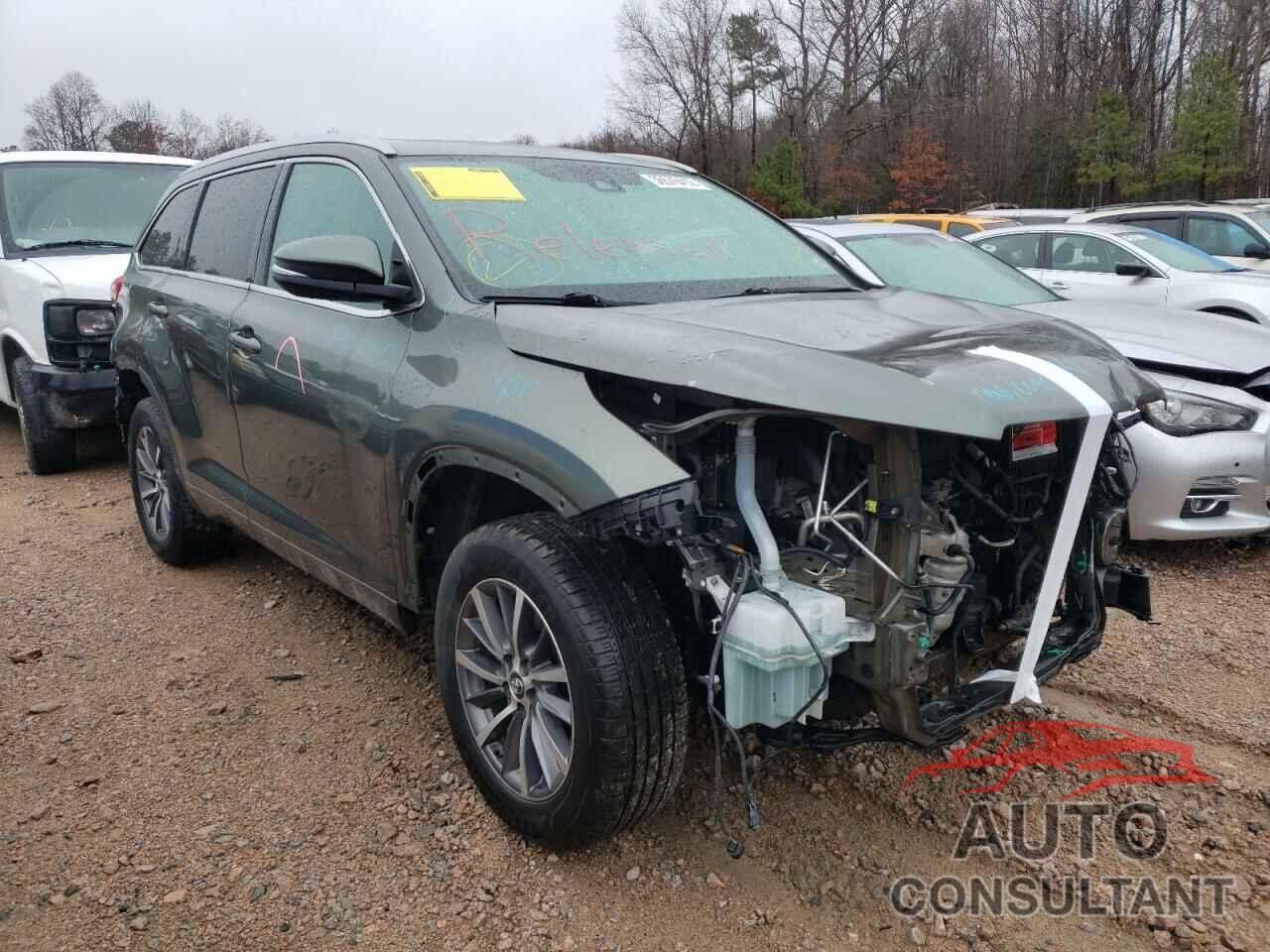 TOYOTA HIGHLANDER 2017 - 5TDJZRFH4HS455969