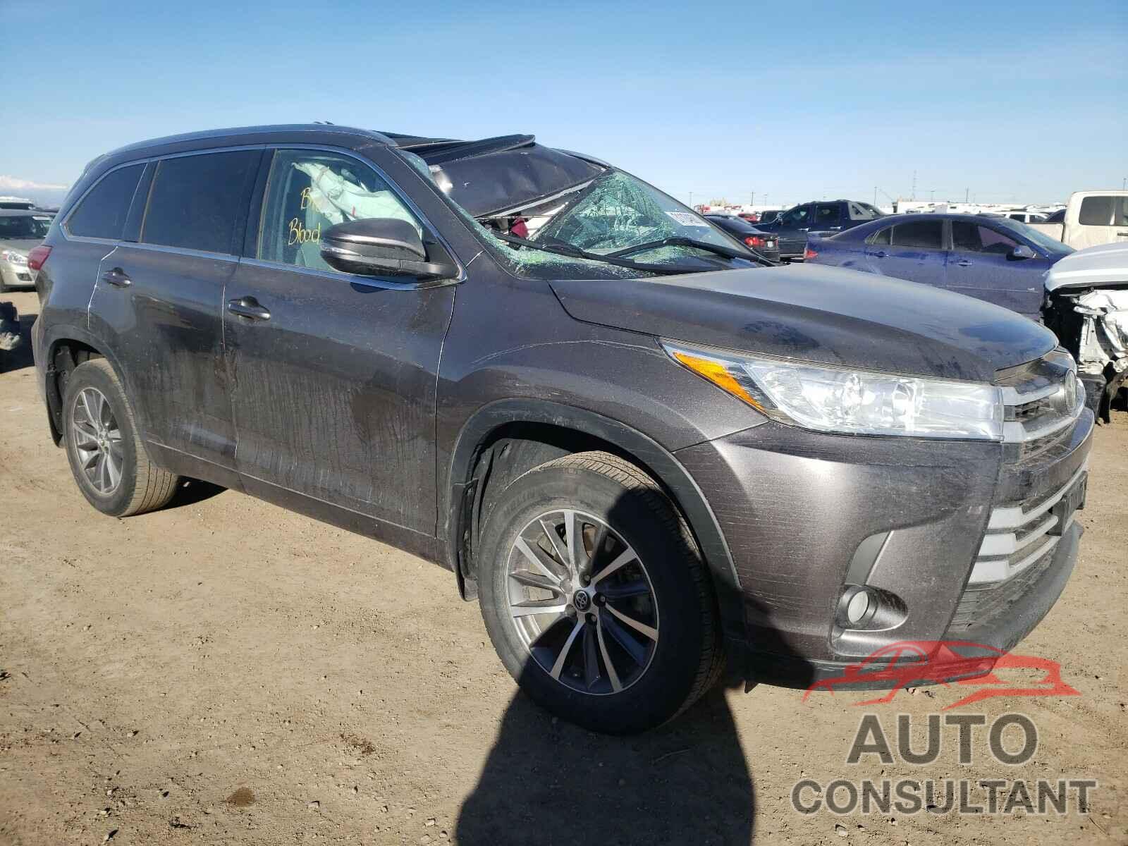 TOYOTA HIGHLANDER 2017 - 5TDJZRFH8HS370374