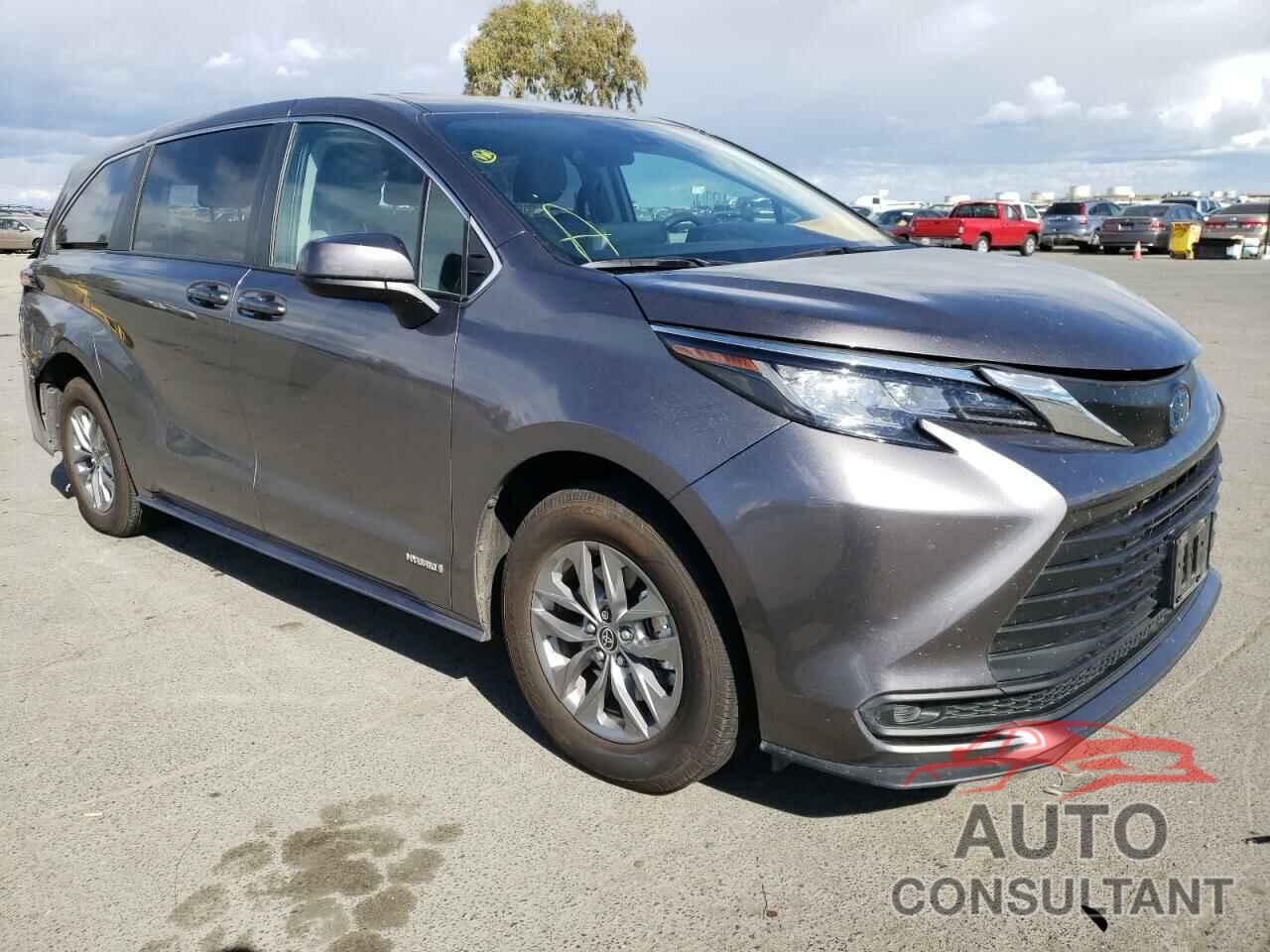 TOYOTA SIENNA 2021 - 5TDKRKEC6MS053852