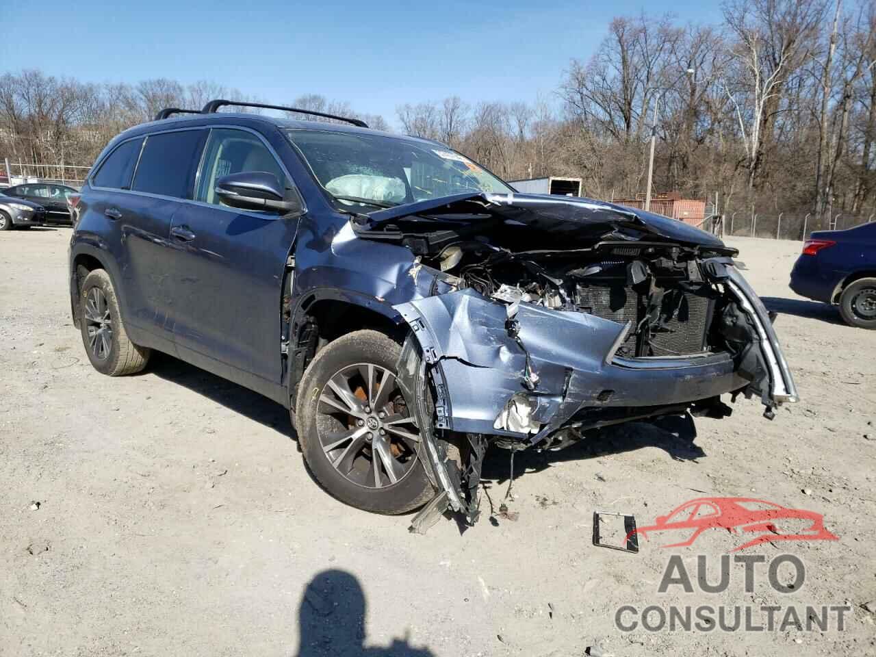 TOYOTA HIGHLANDER 2016 - 5TDJKRFH8GS328645