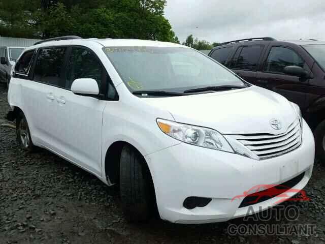 TOYOTA SIENNA 2016 - 5TDKK3DC9GS726035