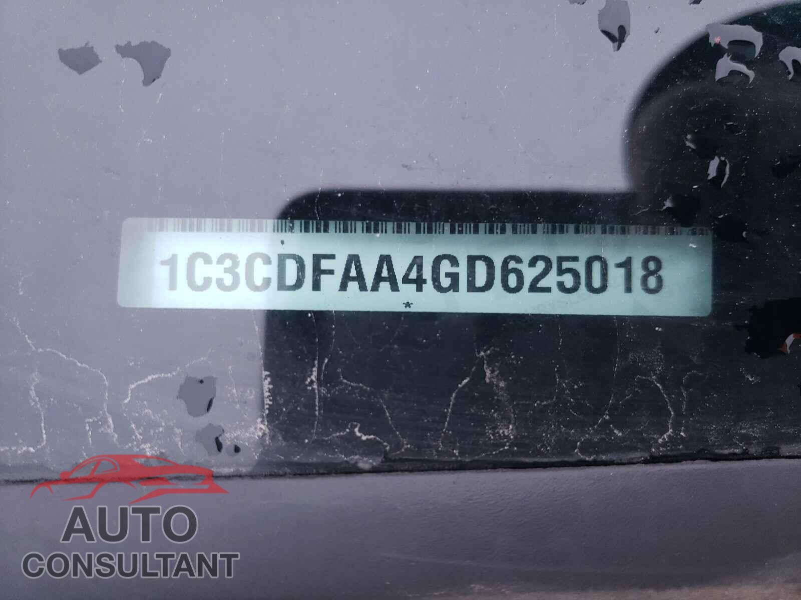 DODGE DART 2016 - 1C3CDFAA4GD625018