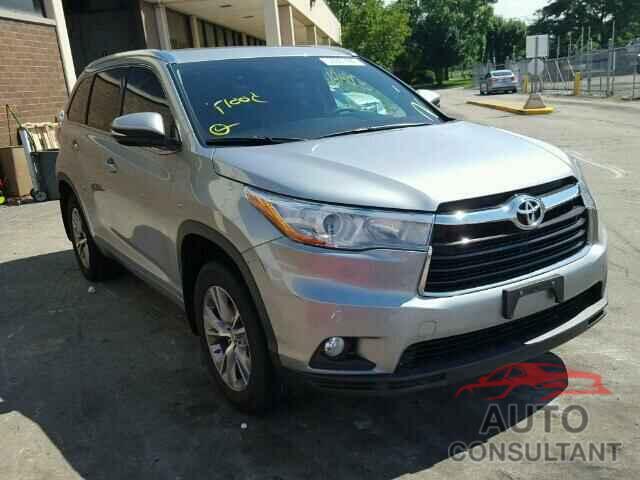 TOYOTA HIGHLANDER 2015 - 5TDJKRFH2FS072310