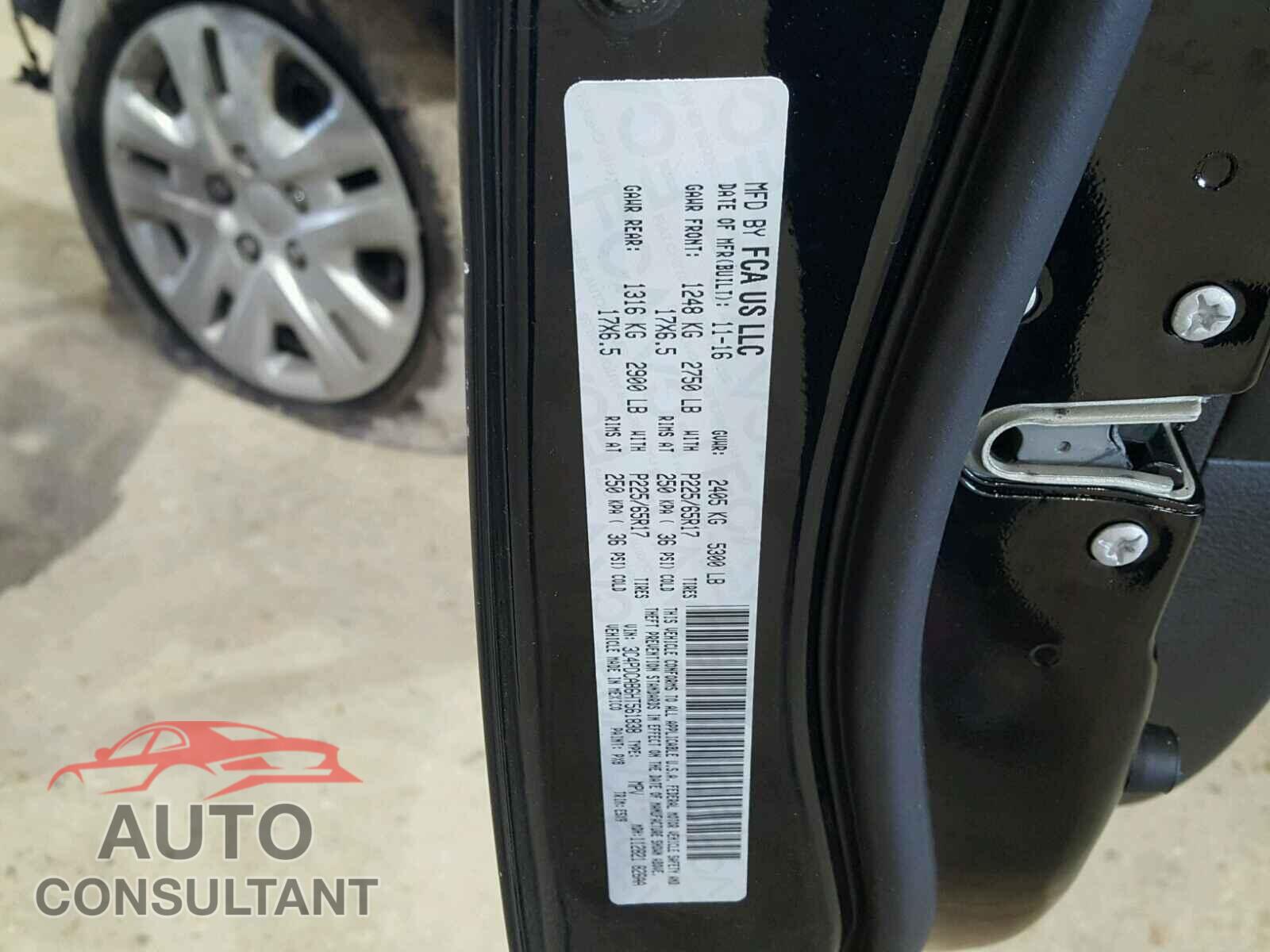 DODGE JOURNEY SE 2017 - 3C4PDCAB6HT561838