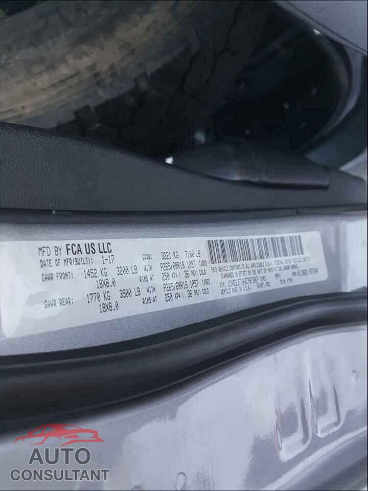 DODGE DURANGO 2017 - 1C4SDJFT0HC797302