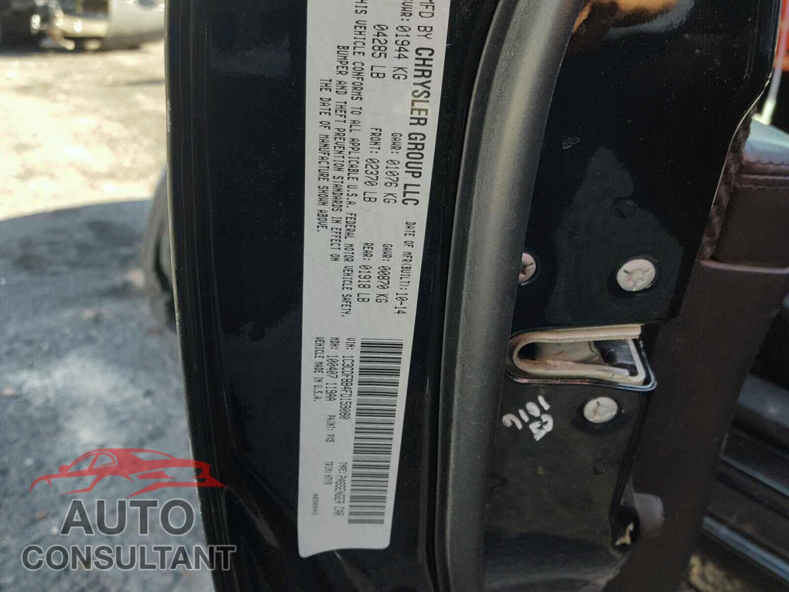 DODGE DART 2015 - 1C3CDFBB4FD159080