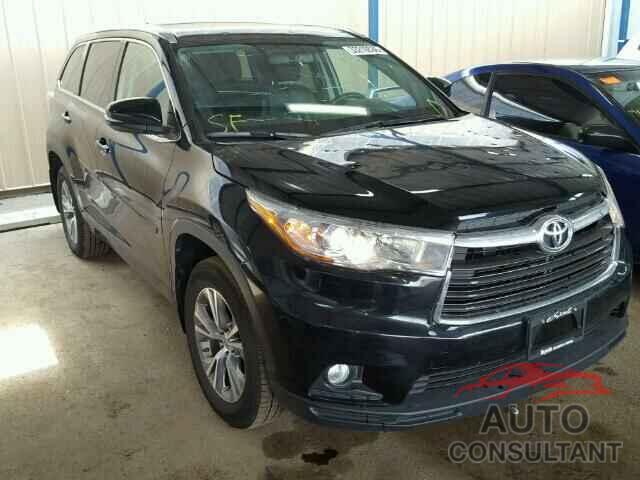 TOYOTA HIGHLANDER 2015 - 5TDJKRFH0FS122234