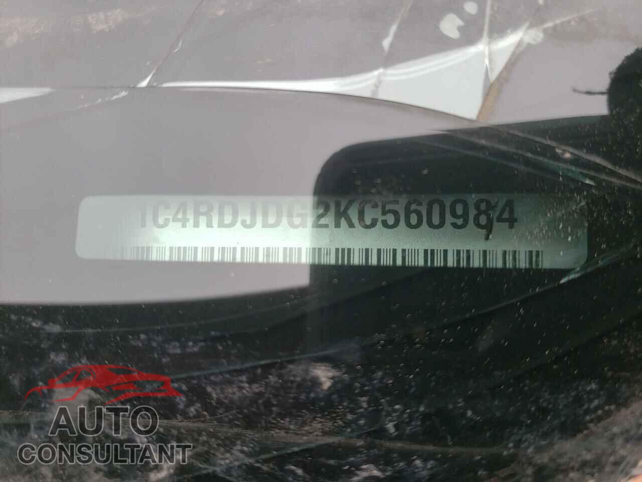 DODGE DURANGO 2019 - 1C4RDJDG2KC560984