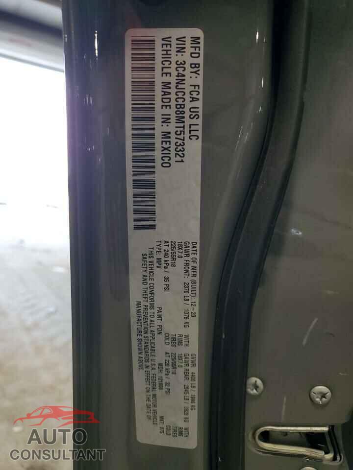 JEEP COMPASS 2021 - 3C4NJCCB8MT573321