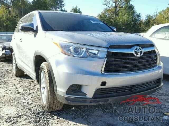 TOYOTA HIGHLANDER 2015 - 5TDZARFHXFS010143