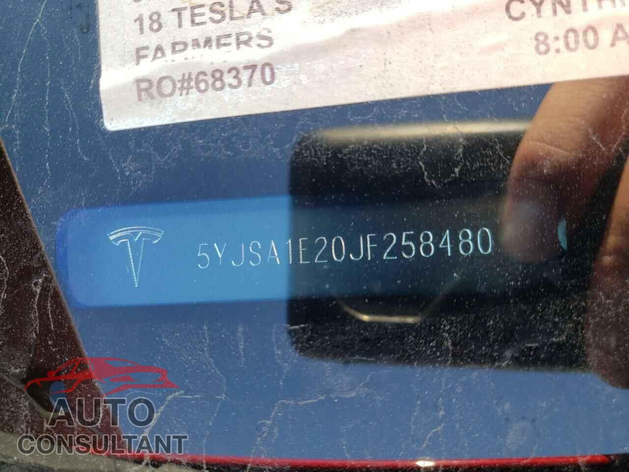 TESLA MODEL S 2018 - 5YJSA1E20JF258480
