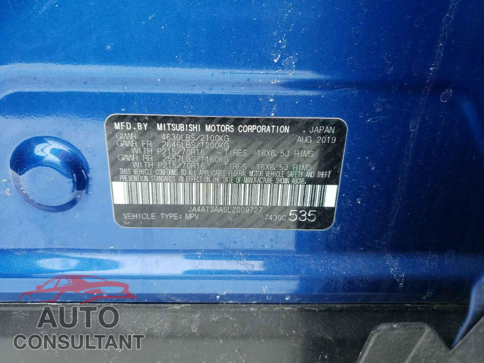 MITSUBISHI ECLIPSE 2020 - JA4AT3AA5LZ009727