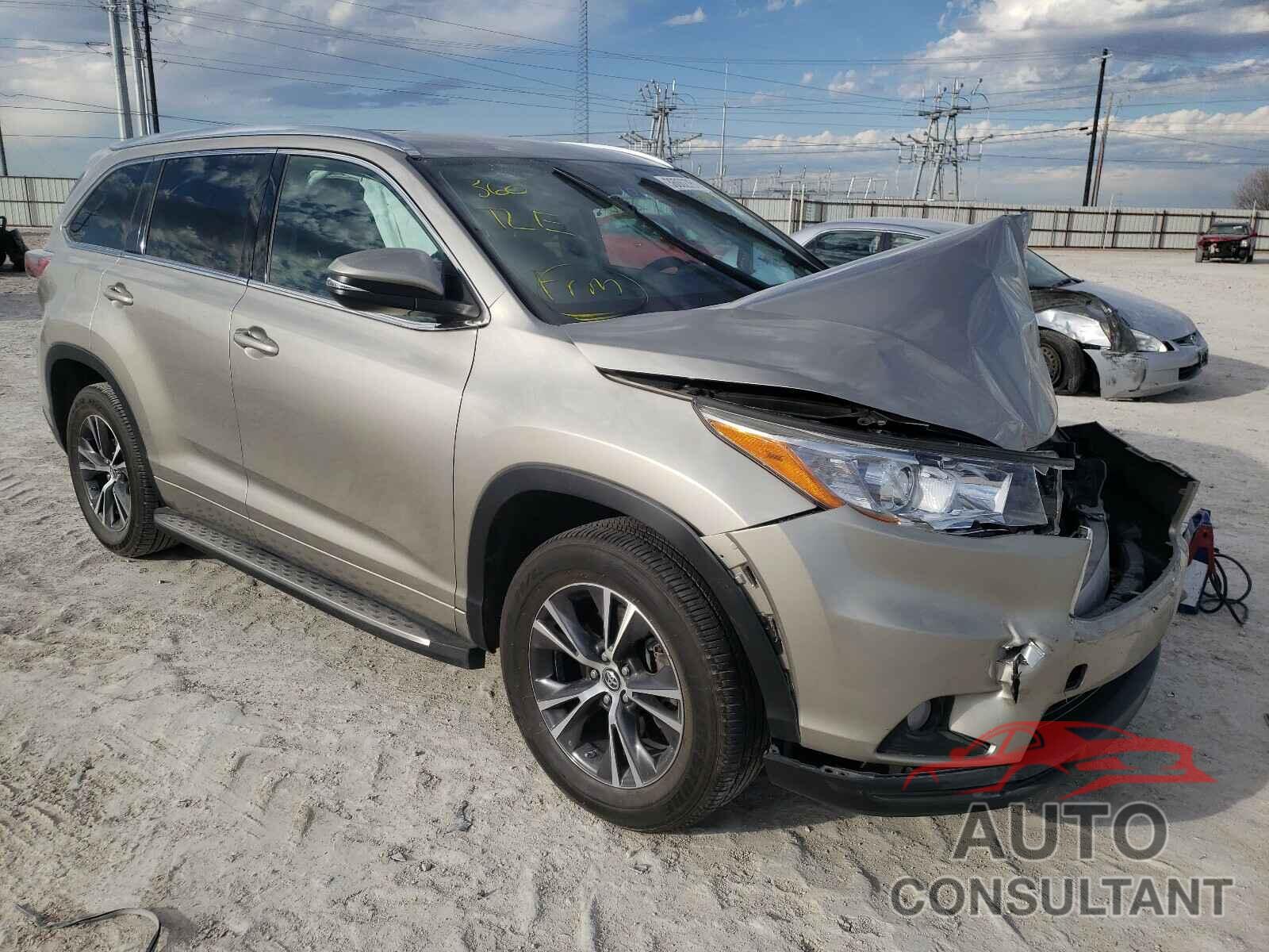 TOYOTA HIGHLANDER 2016 - 5TDKKRFH8GS503108