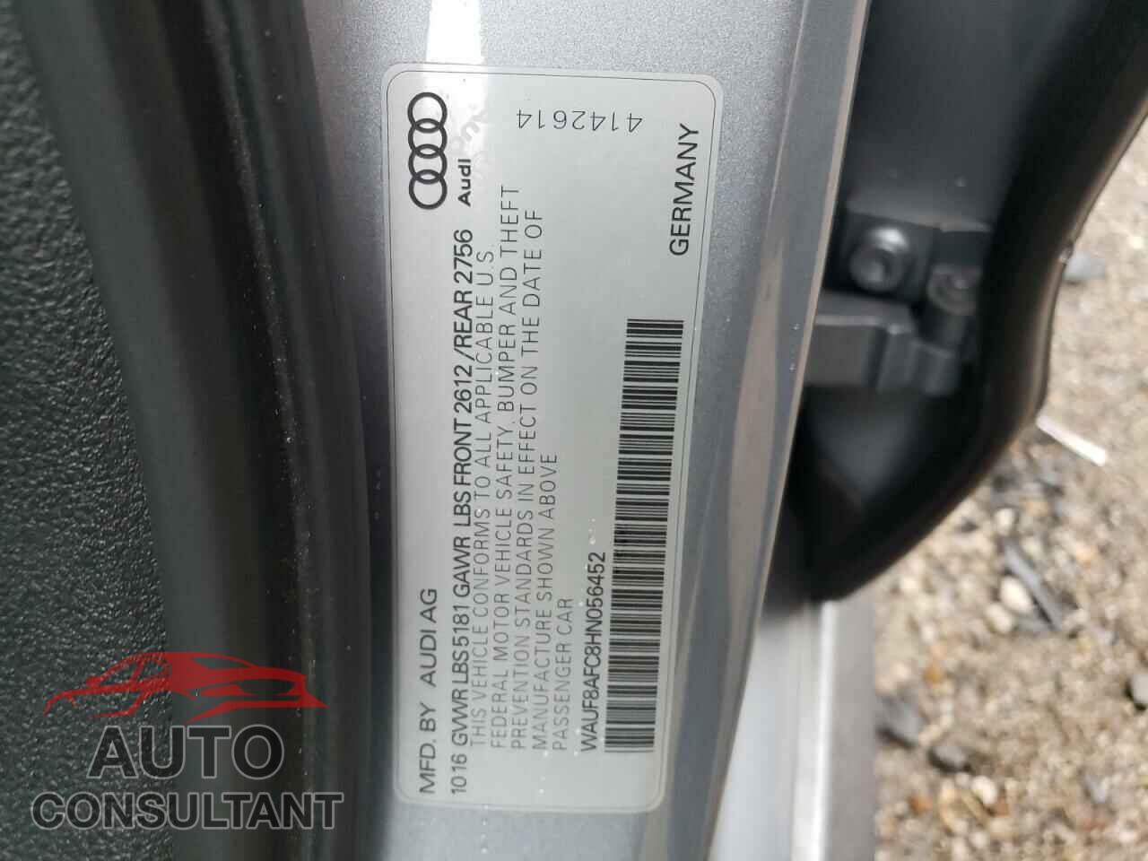 AUDI A6 2017 - WAUF8AFC8HN056452