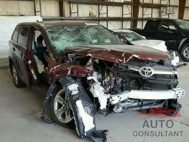 TOYOTA HIGHLANDER 2016 - 5TDDKRFH6GS321822