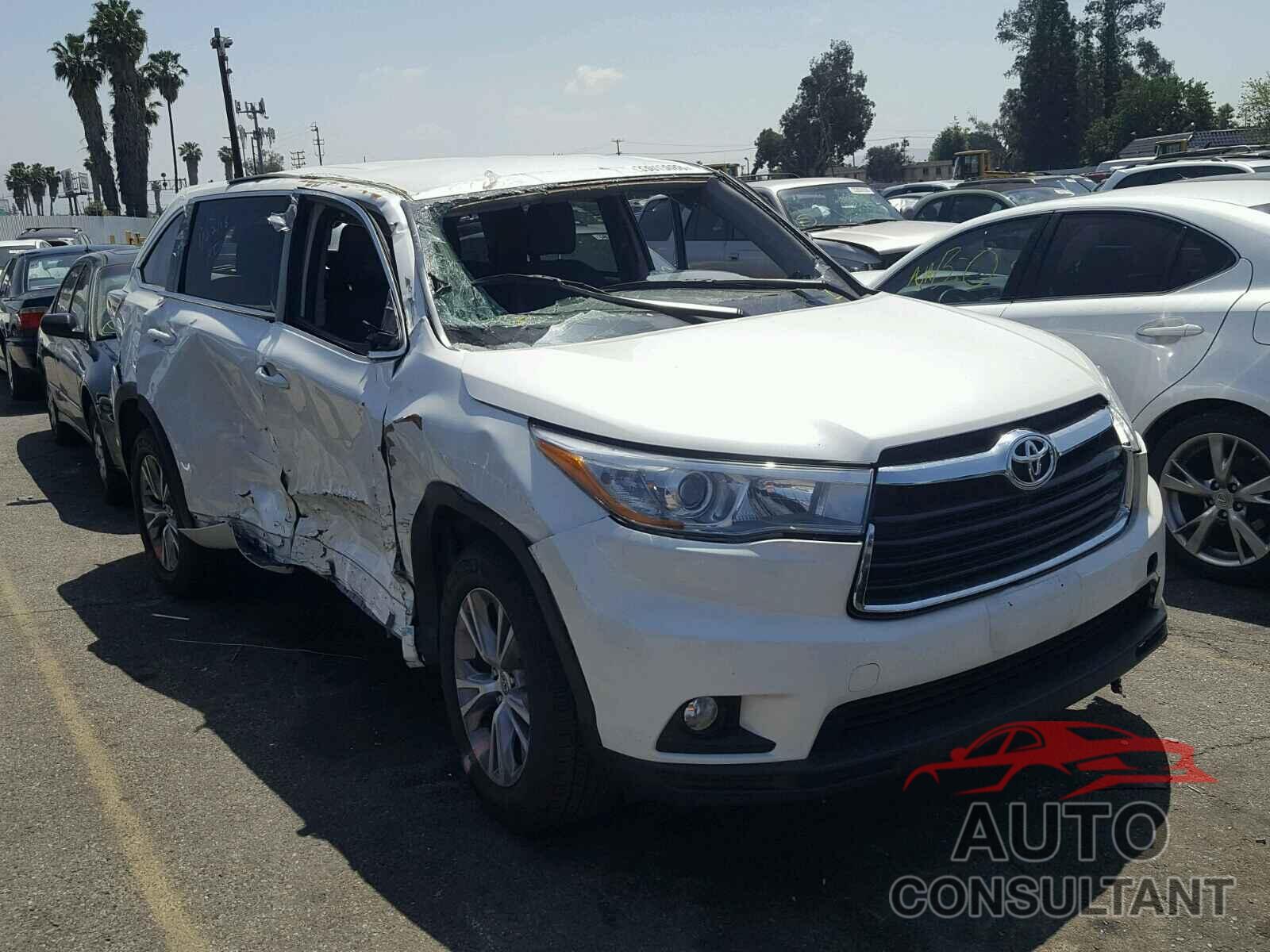 TOYOTA HIGHLANDER 2015 - 5TDZKRFH0FS039955