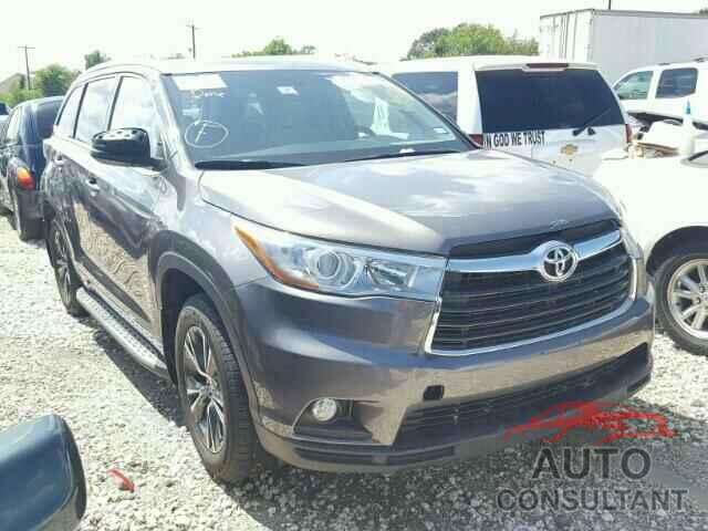 TOYOTA HIGHLANDER 2016 - 5TDKKRFH1GS506254