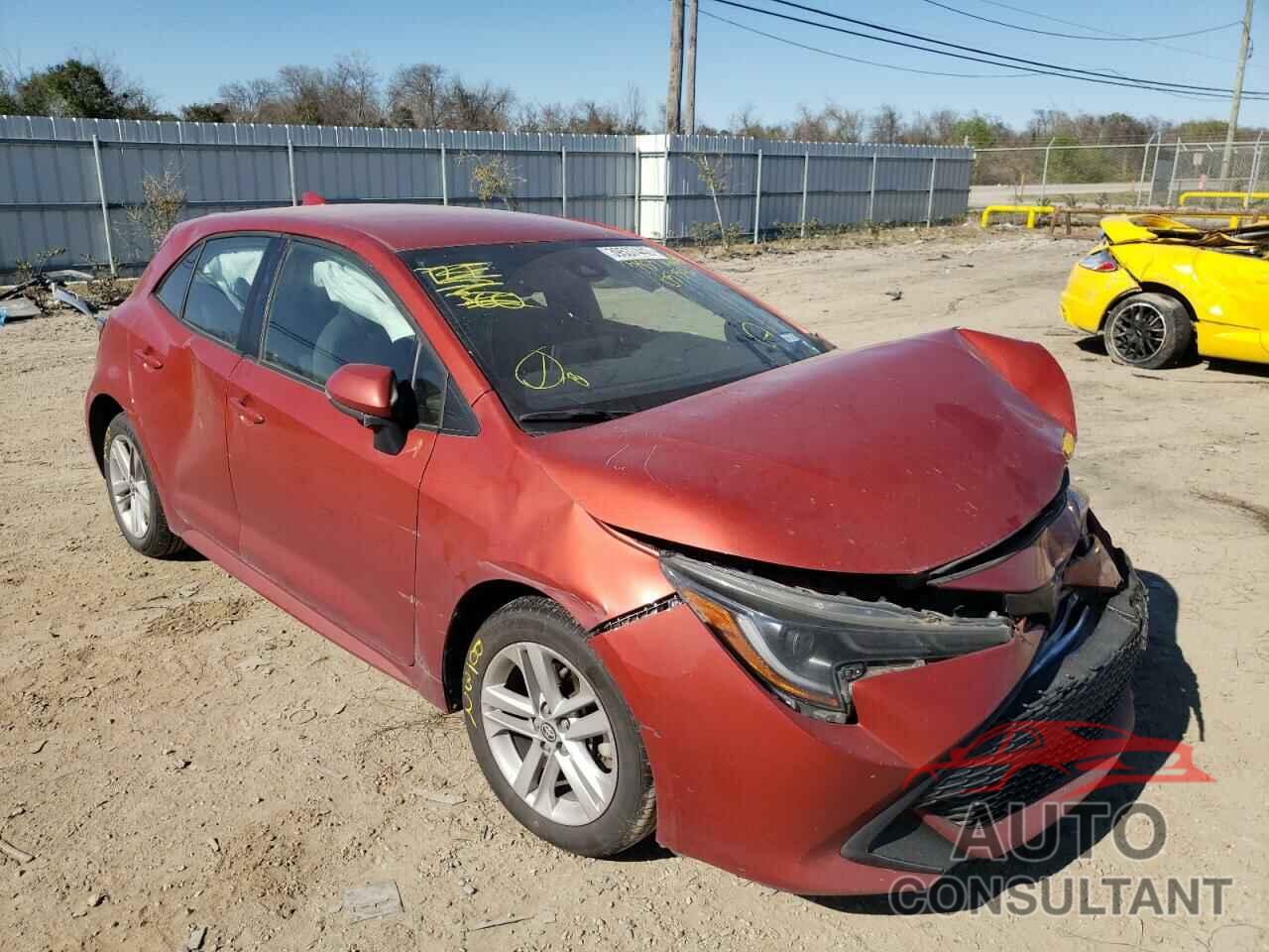 TOYOTA COROLLA 2019 - JTNK4RBE0K3053546