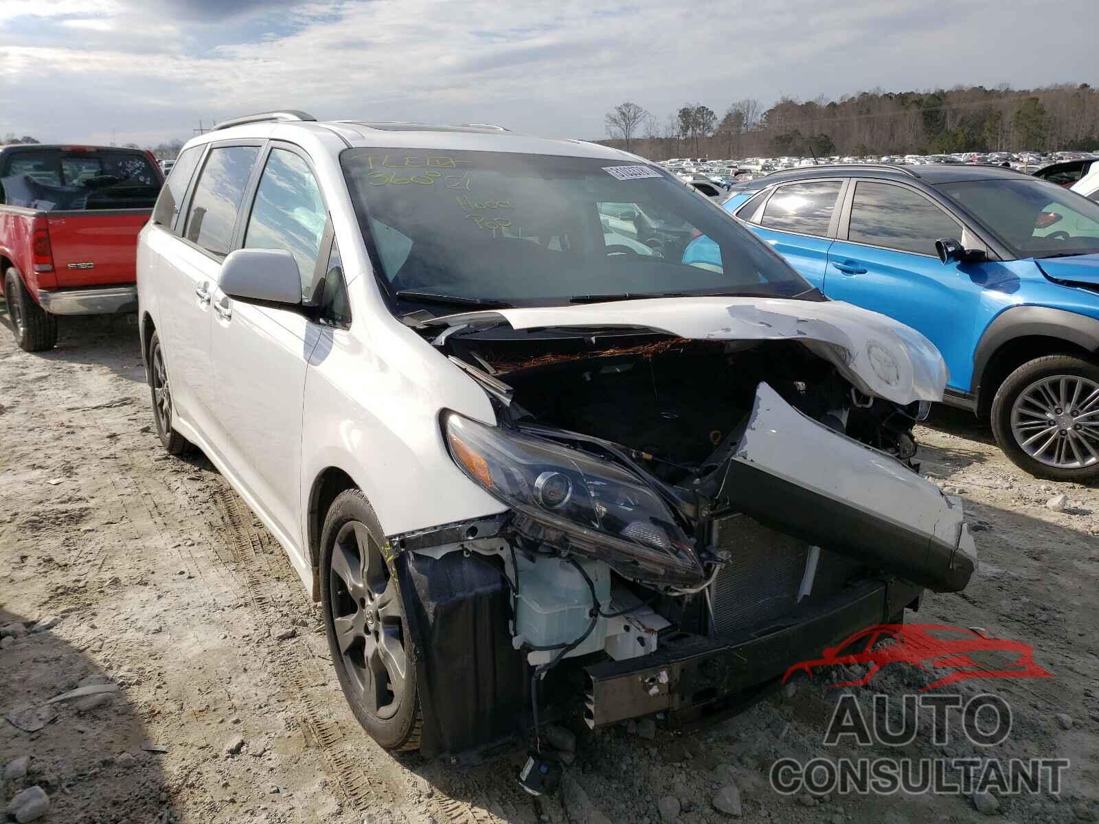 TOYOTA SIENNA 2017 - 5TDXZ3DC3HS840714