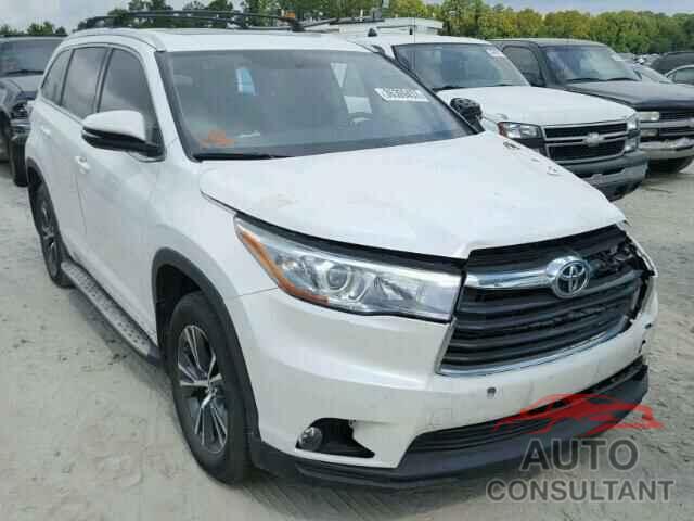 TOYOTA HIGHLANDER 2016 - 5TDKKRFH4GS138734