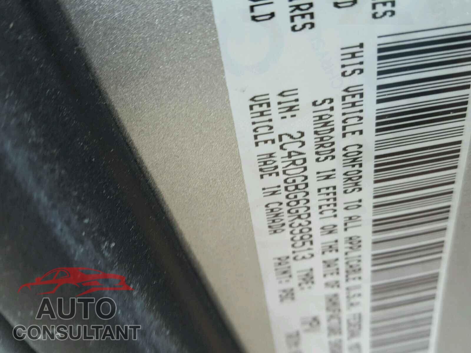 DODGE CARAVAN 2016 - 2C4RDGBG6GR399513