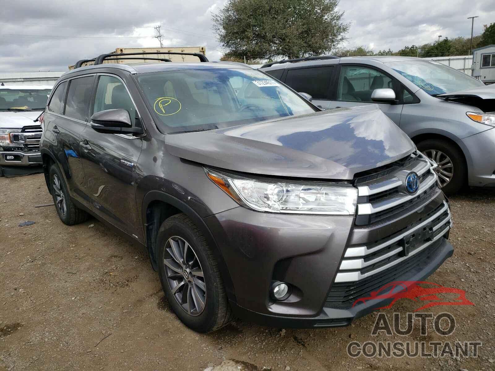 TOYOTA HIGHLANDER 2019 - 5TDJGRFH8KS057659